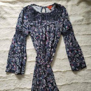 Comfy Paisley-Patterned Fall Dress, Only worn once!